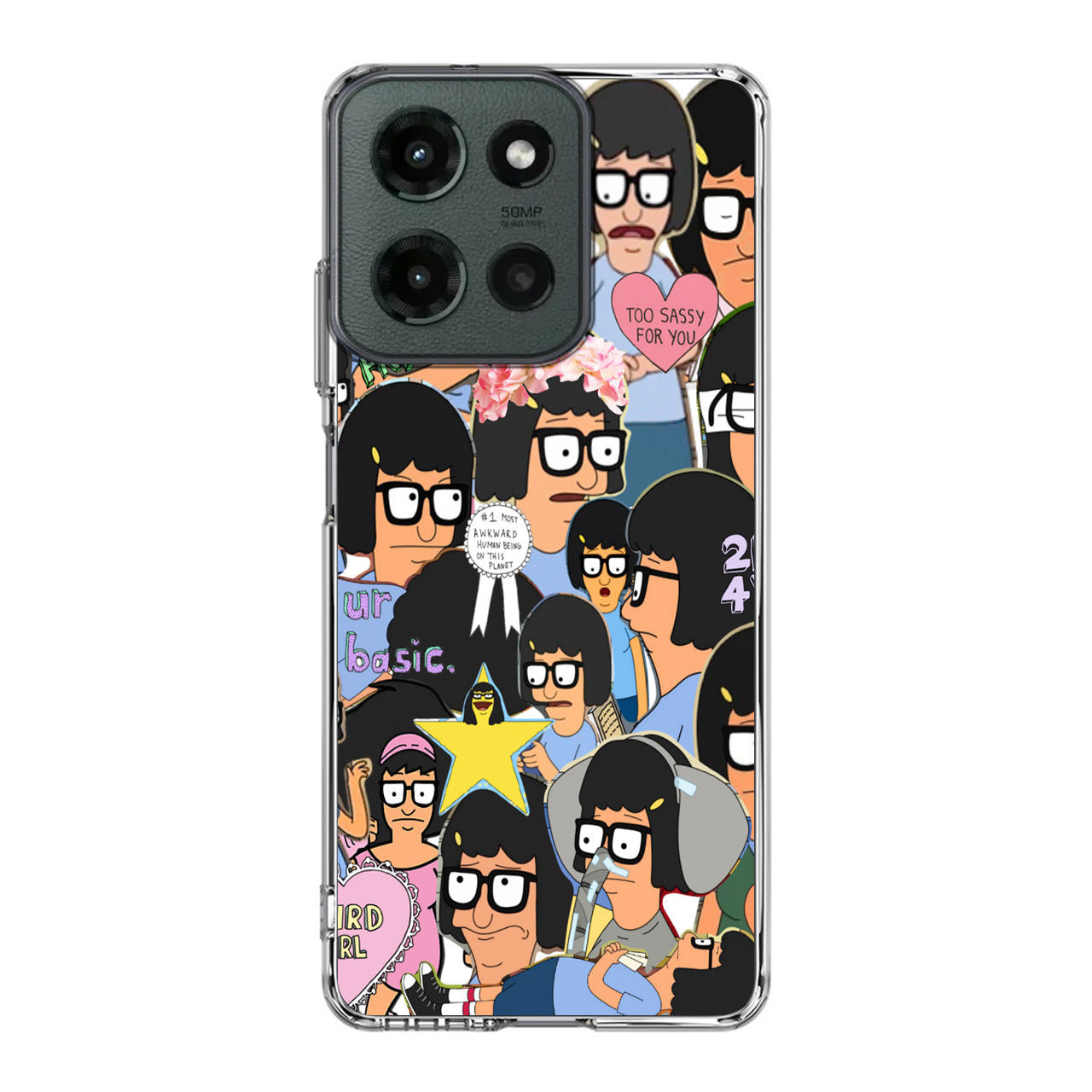 Tina Belcher Collage Motorola Moto G 2025 Case