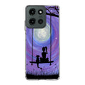 Girl Cat and Moon Motorola Moto G 2025 Case