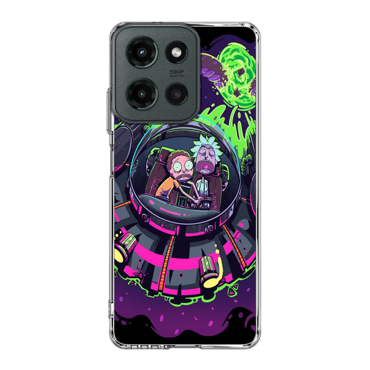 Rick And Morty Spaceship Motorola Moto G 2025 Case