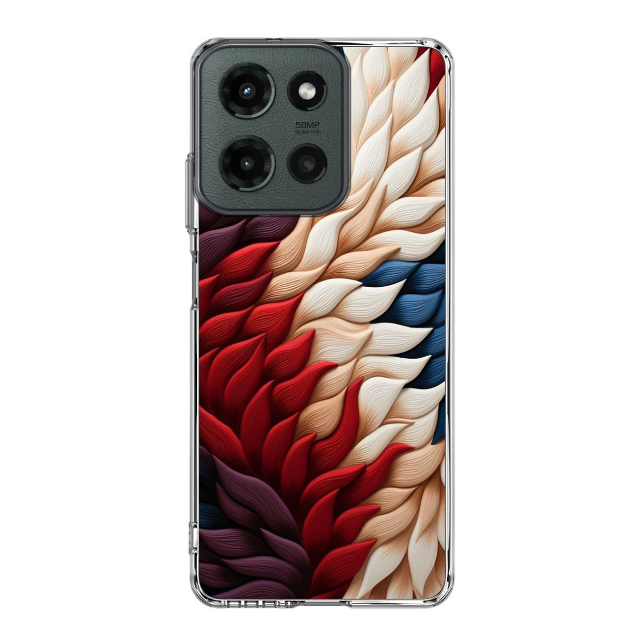 Colorful Feathers Art Motorola Moto G 2025 Case