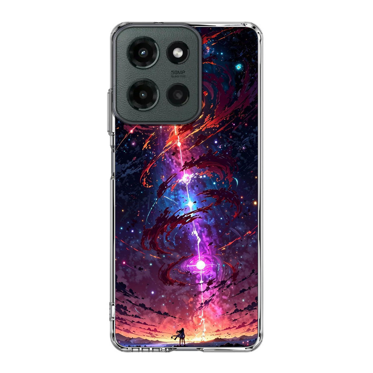 Stargazer at the Axis of Creation Motorola Moto G 2025 Case