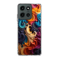 The Dance of Abstract Waves Motorola Moto G 2025 Case