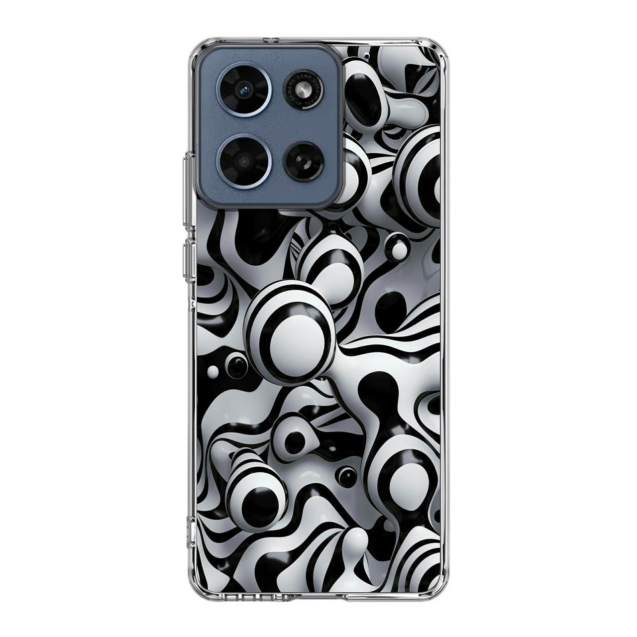 Abstract Art Black White Motorola Moto G 2026 Case