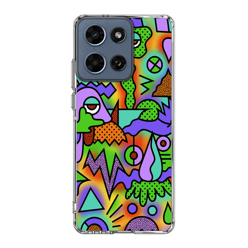 Abstract Colorful Doodle Art Motorola Moto G 2026 Case