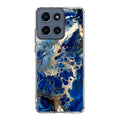Abstract Golden Blue Paint Art Motorola Moto G 2026 Case