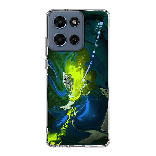 Abstract Green Blue Art Motorola Moto G 2026 Case