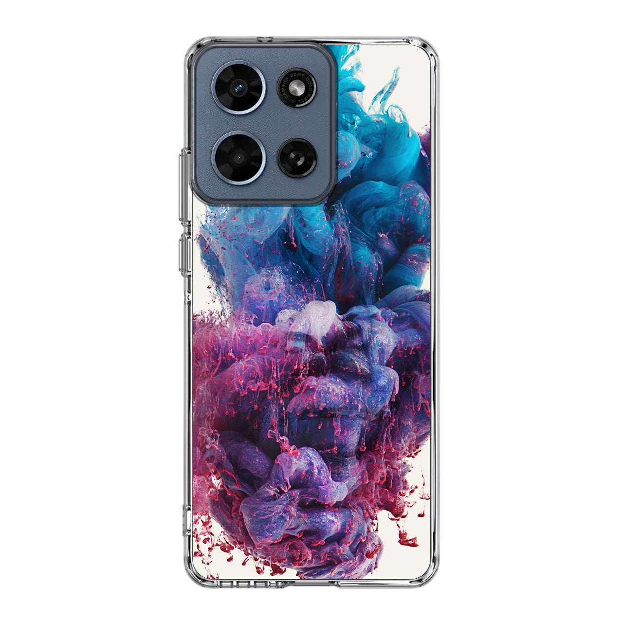 Colorful Dust Art on White Motorola Moto G 2026 Case