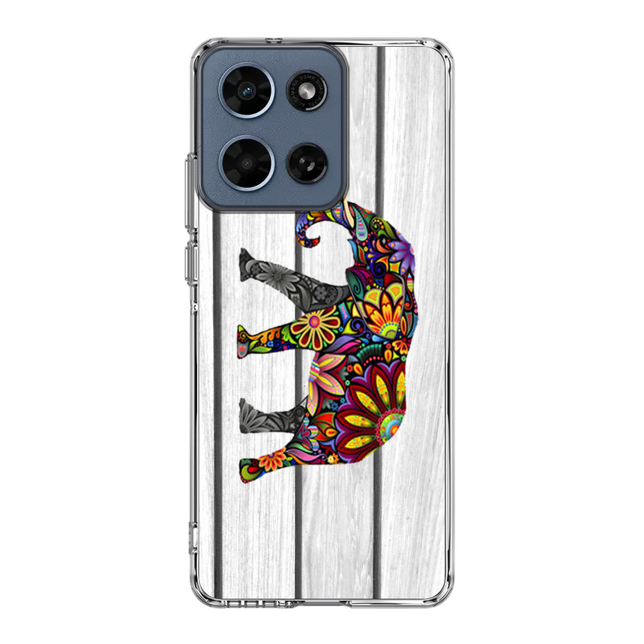 Colorful Elephant Flower Motorola Moto G 2026 Case