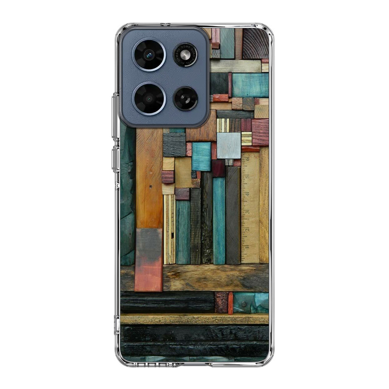 Painted Abstract Wood Sculptures Motorola Moto G 2026 Case