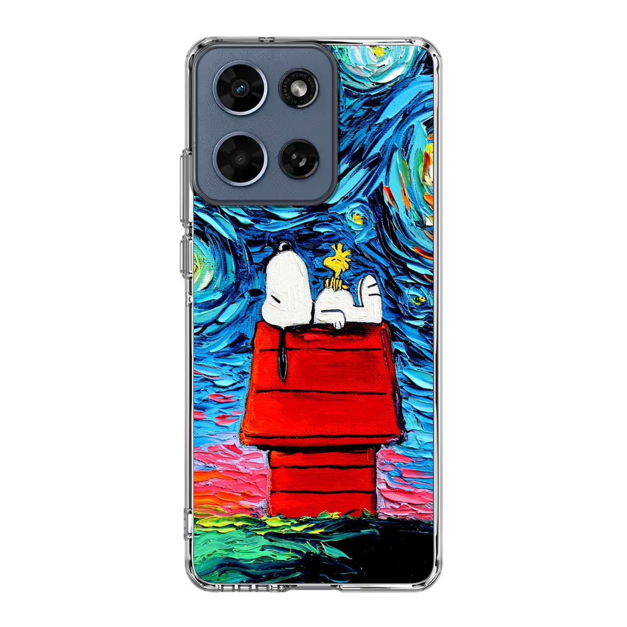 Dog Lying Under Starry Night Van Gogh Motorola Moto G 2026 Case