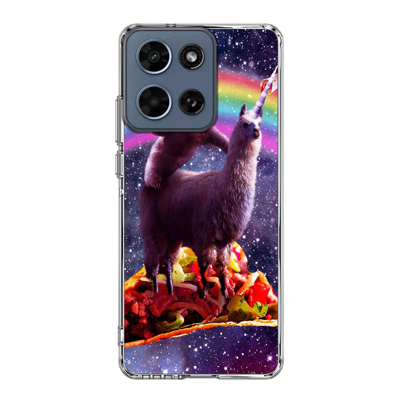 LLama And Sloth On Space Motorola Moto G 2026 Case