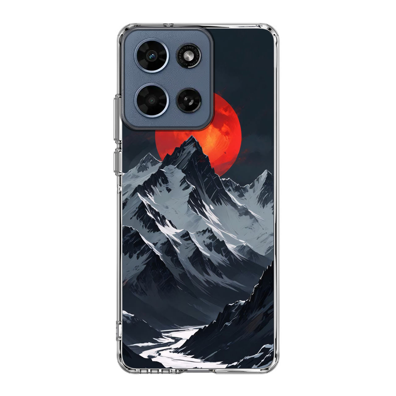 Crimson Eclipse The Mountain Motorola Moto G 2026 Case