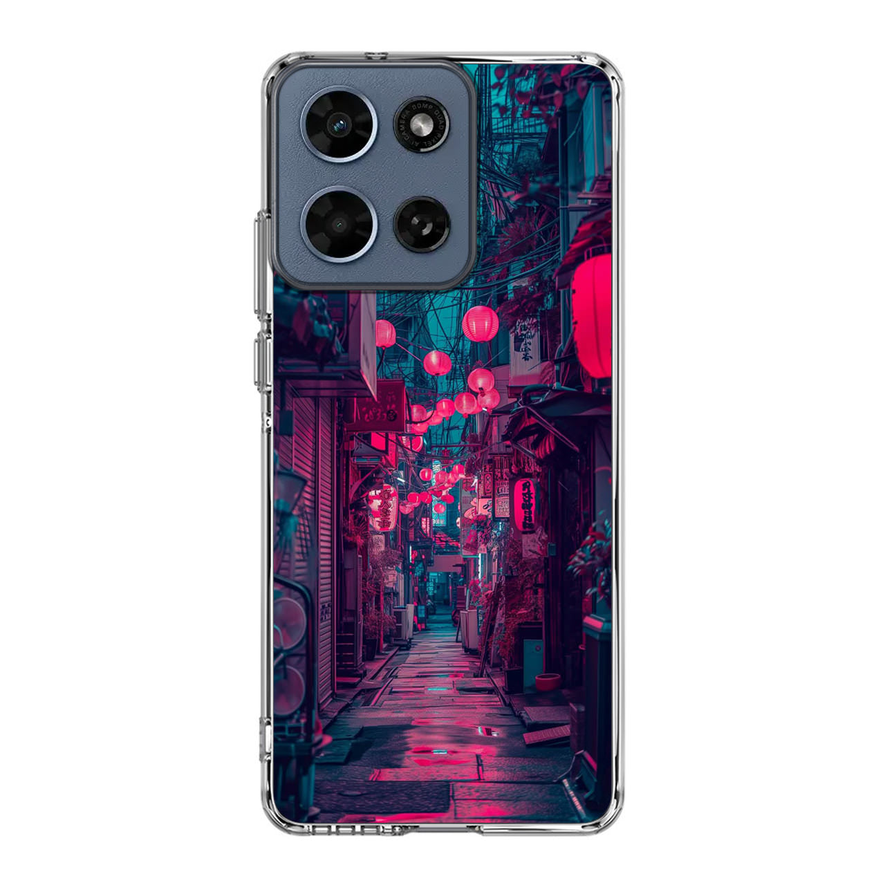 Neon Veins of the Night Market Motorola Moto G 2026 Case