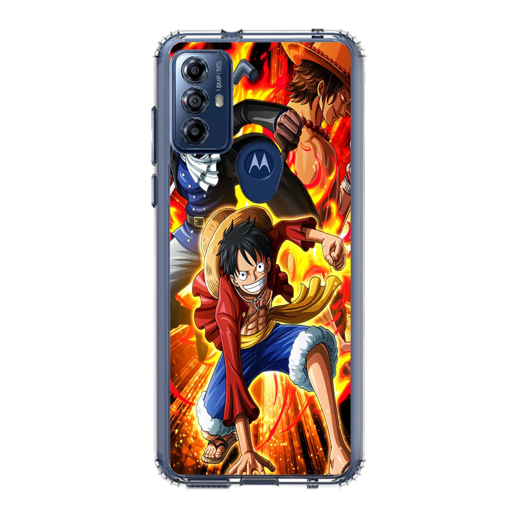 Ace Sabo Luffy Brotherhood Motorola Moto G Play 2023 Case