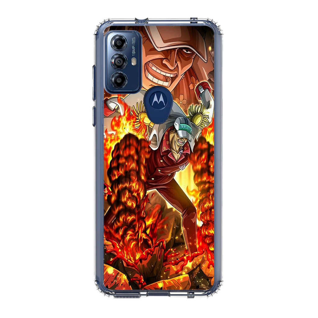 Akainu Exploding Volcano Motorola Moto G Play 2023 Case