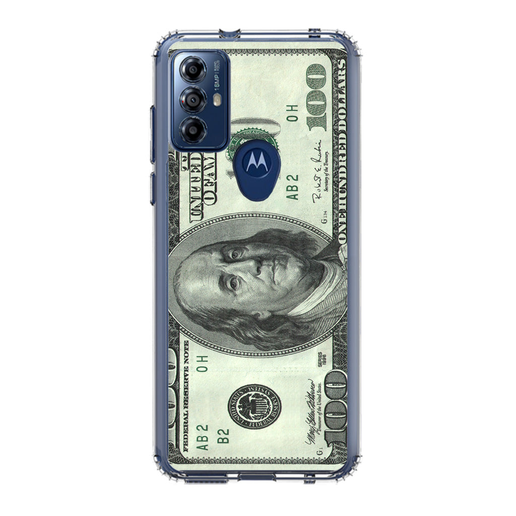 100 Dollar Motorola Moto G Play 2023 Case