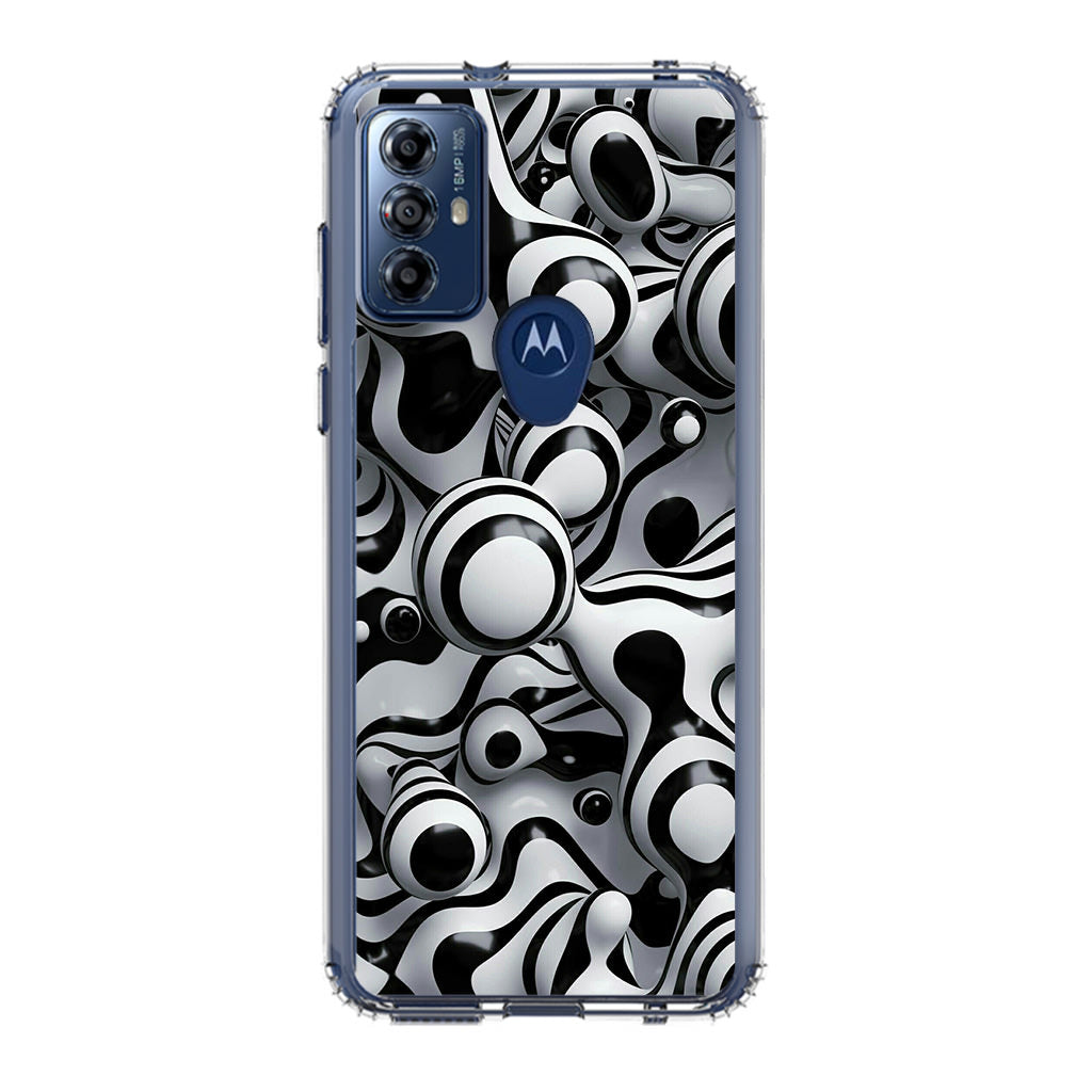 Abstract Art Black White Motorola Moto G Play 2023 Case