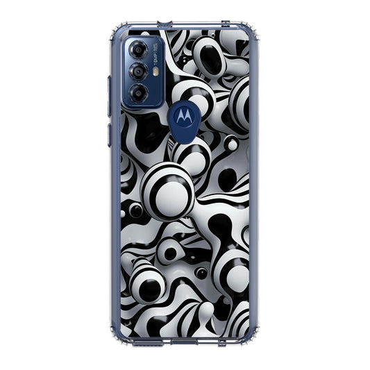 Abstract Art Black White Motorola Moto G Play 2023 Case