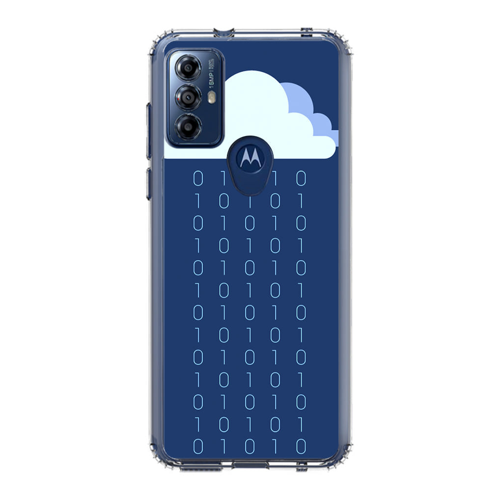 Abstract Binary Minimalist Motorola Moto G Play 2023 Case