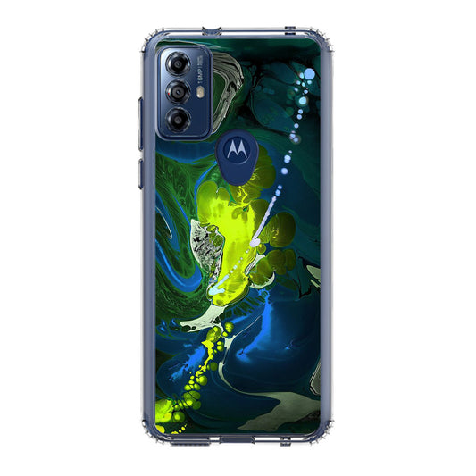 Abstract Green Blue Art Motorola Moto G Play 2023 Case