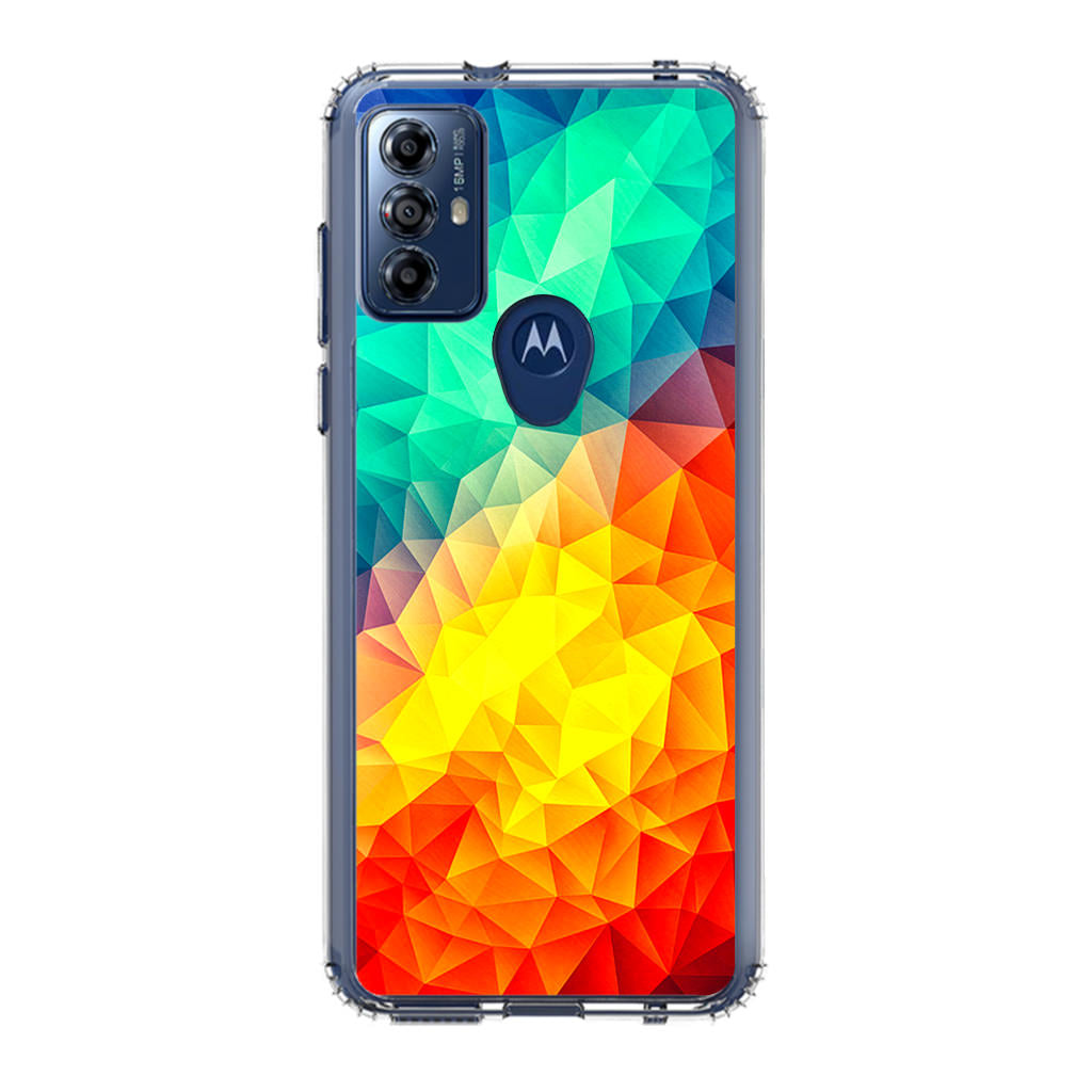 Abstract Multicolor Cubism Painting Motorola Moto G Play 2023 Case