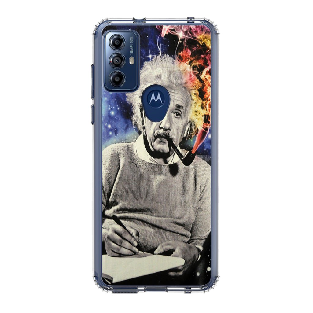 Albert Einstein Smoking Motorola Moto G Play 2023 Case