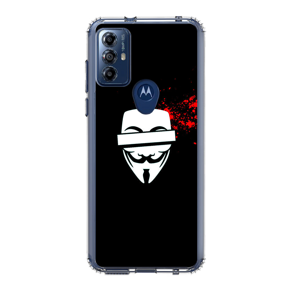 Anonymous Blood Splashes Motorola Moto G Play 2023 Case