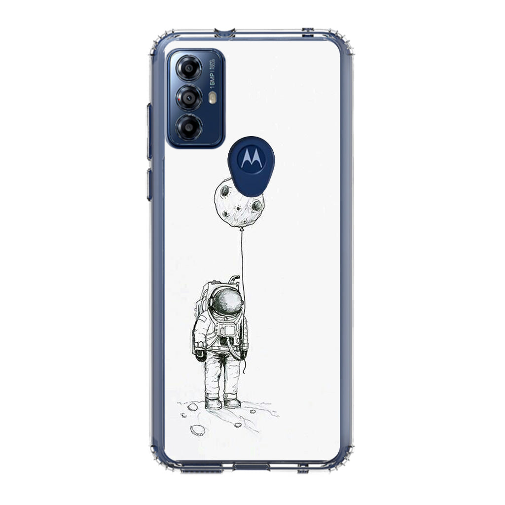 Astronaut Moon Balloon Motorola Moto G Play 2023 Case