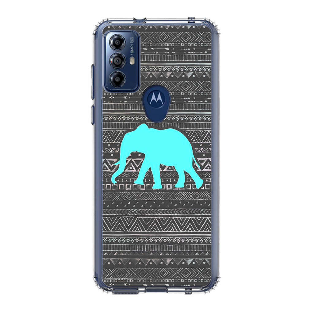 Aztec Elephant Turquoise Motorola Moto G Play 2023 Case