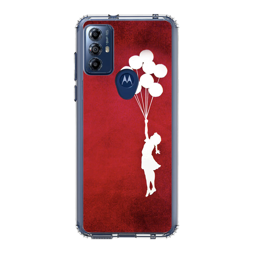 Banksy Girl With Balloons Red Motorola Moto G Play 2023 Case