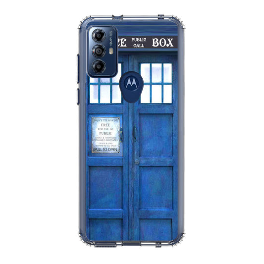 Blue Police Call Box Motorola Moto G Play 2023 Case