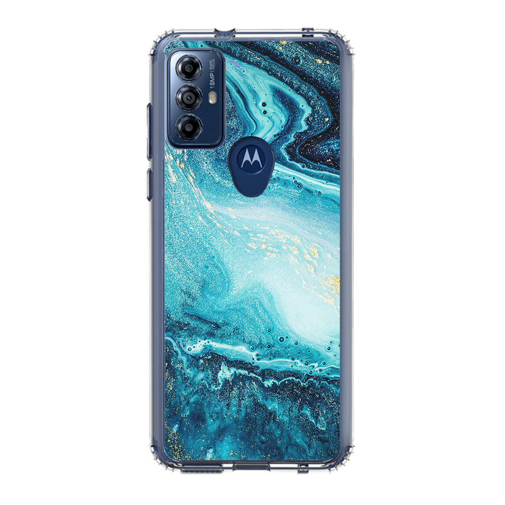 Blue Water Glitter Motorola Moto G Play 2023 Case