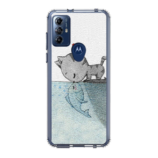 Cat Fish Kisses Motorola Moto G Play 2023 Case