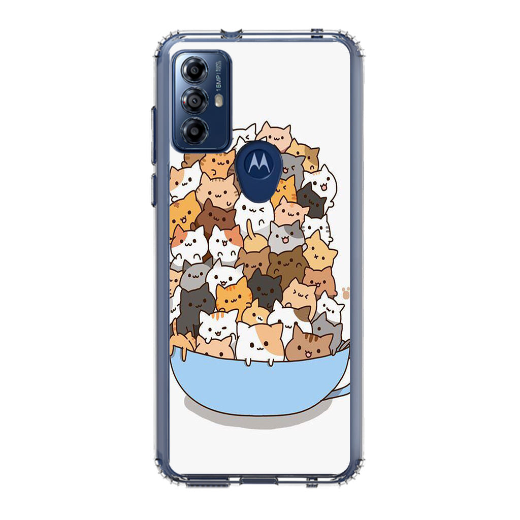 Cats on A Bowl Motorola Moto G Play 2023 Case