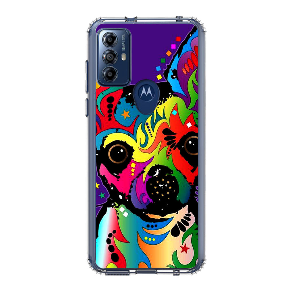 Colorful Chihuahua Motorola Moto G Play 2023 Case