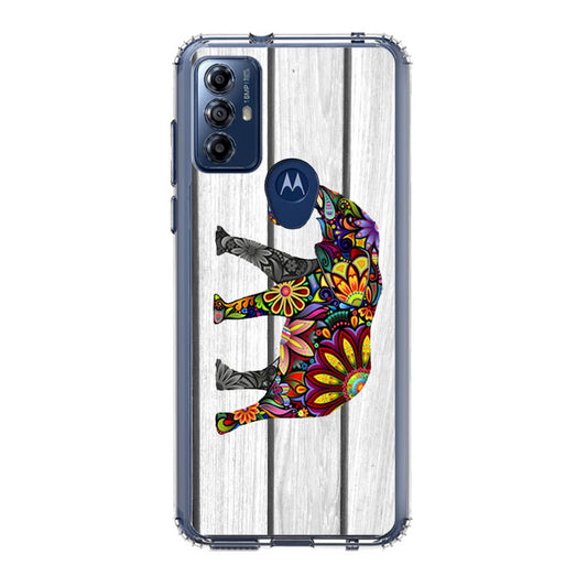 Colorful Elephant Flower Motorola Moto G Play 2023 Case