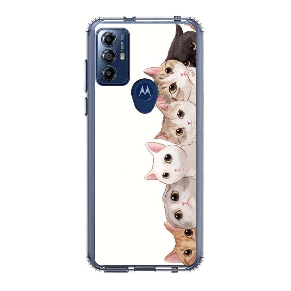 Cute Cats Vertical Motorola Moto G Play 2023 Case