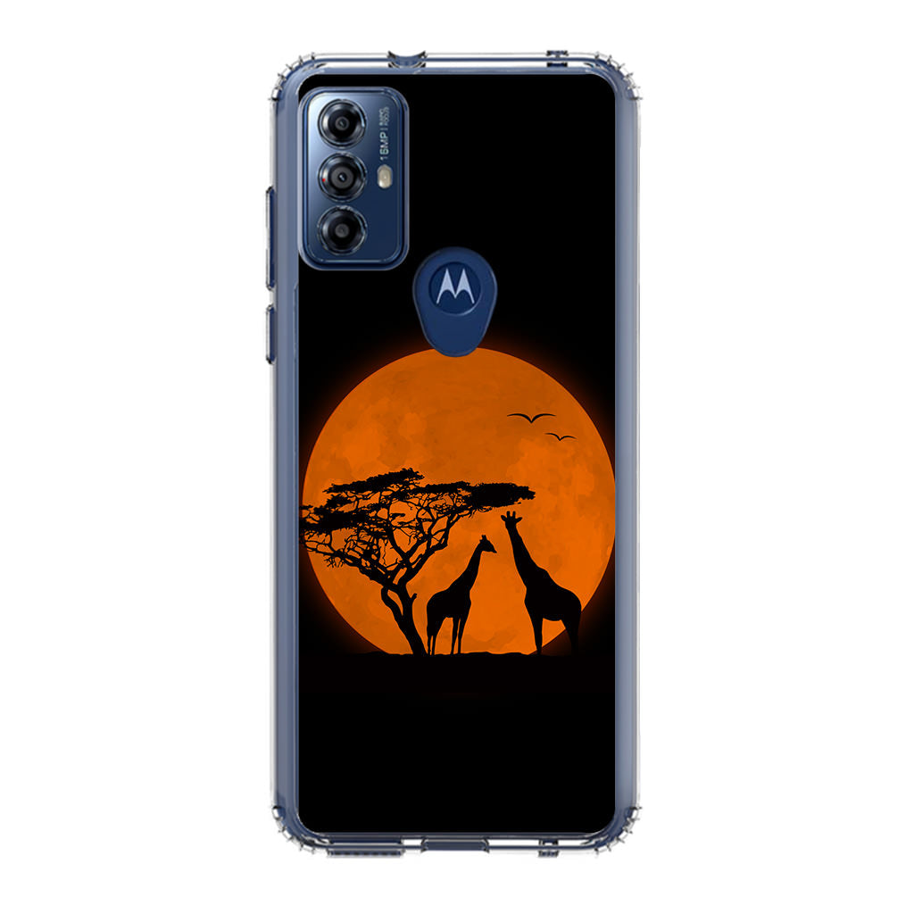 Giraffes Silhouette Motorola Moto G Play 2023 Case