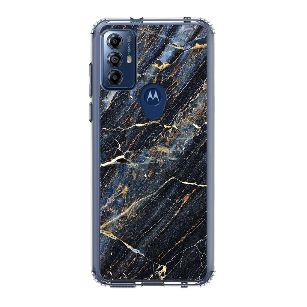 Golden Black Marble Motorola Moto G Play 2023 Case