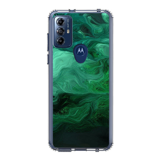 Green Abstract Art Motorola Moto G Play 2023 Case