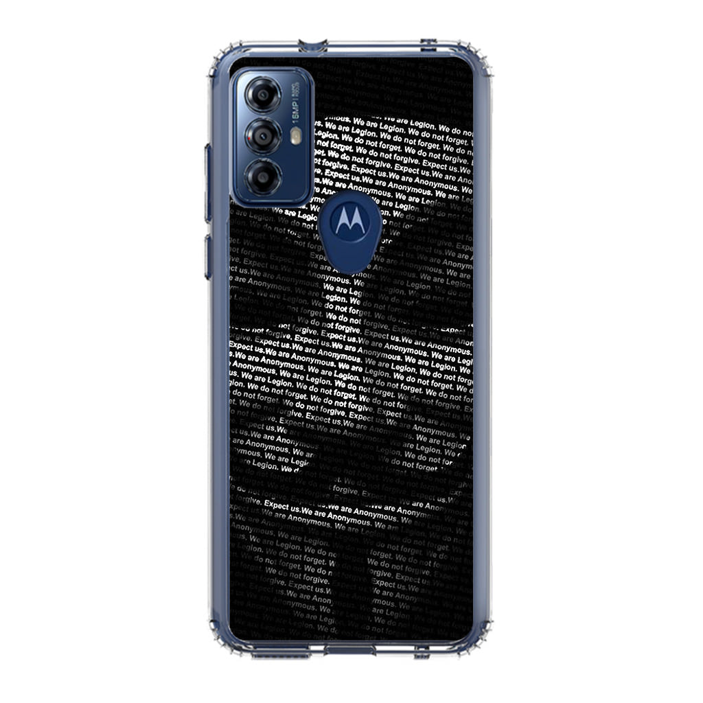 Guy Fawkes Mask Anonymous Motorola Moto G Play 2023 Case