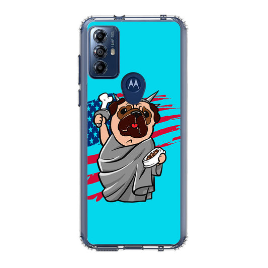 Independence Day Pug Motorola Moto G Play 2023 Case