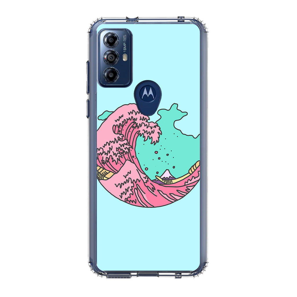 Japanese Pastel Wave Motorola Moto G Play 2023 Case