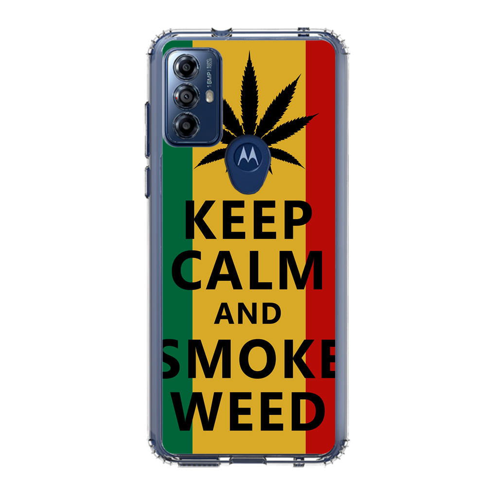 Keep Calm And Smoke Weed Motorola Moto G Play 2023 Case