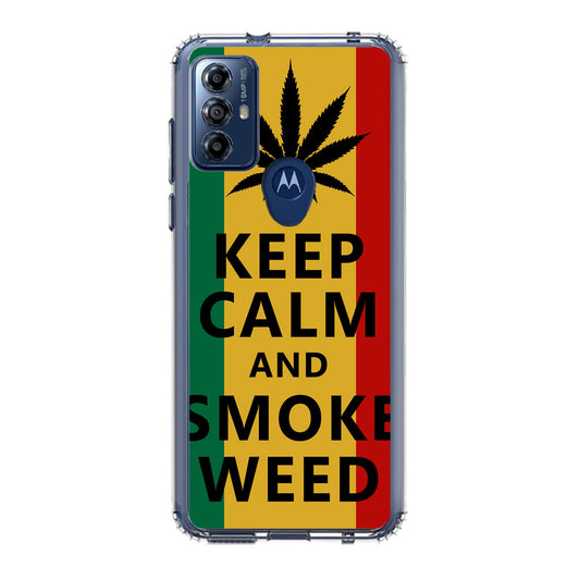 Keep Calm And Smoke Weed Motorola Moto G Play 2023 Case