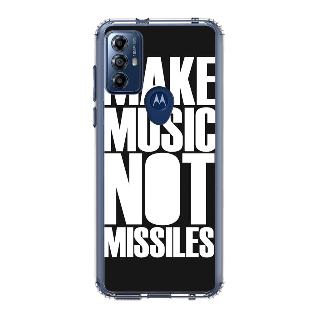 Make Music Not Missiles Motorola Moto G Play 2023 Case