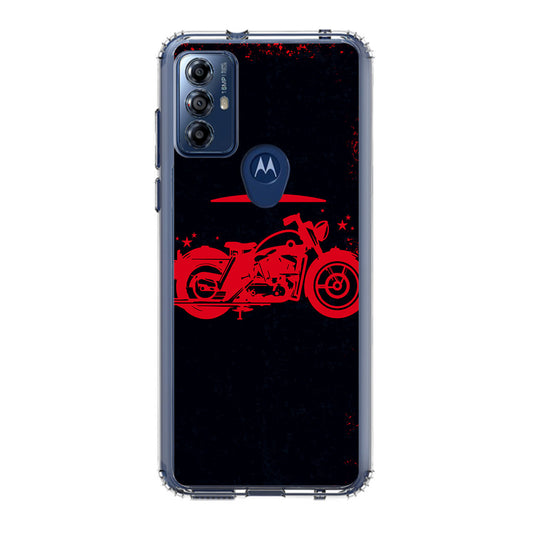 Motorcycle Red Art Motorola Moto G Play 2023 Case