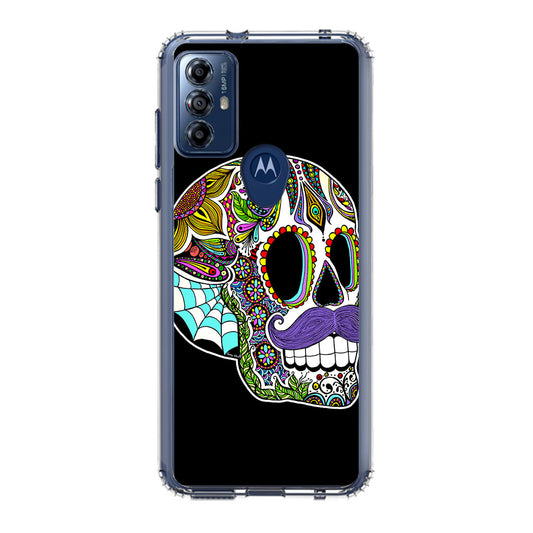 Mustache Sugar Skull Motorola Moto G Play 2023 Case