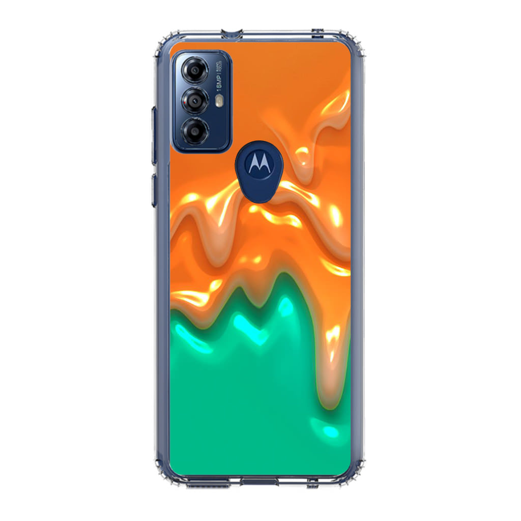 Orange Paint Dripping Motorola Moto G Play 2023 Case