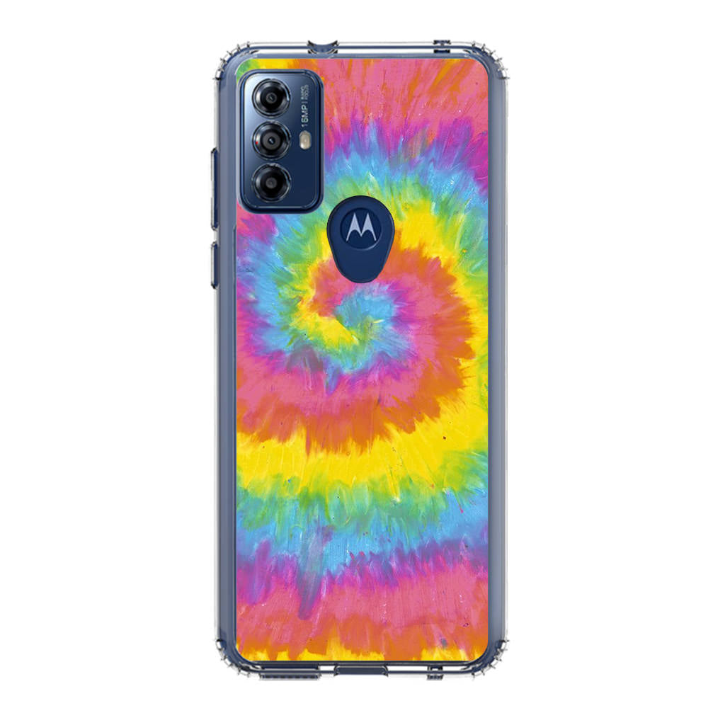 Pastel Rainbow Tie Dye Motorola Moto G Play 2023 Case